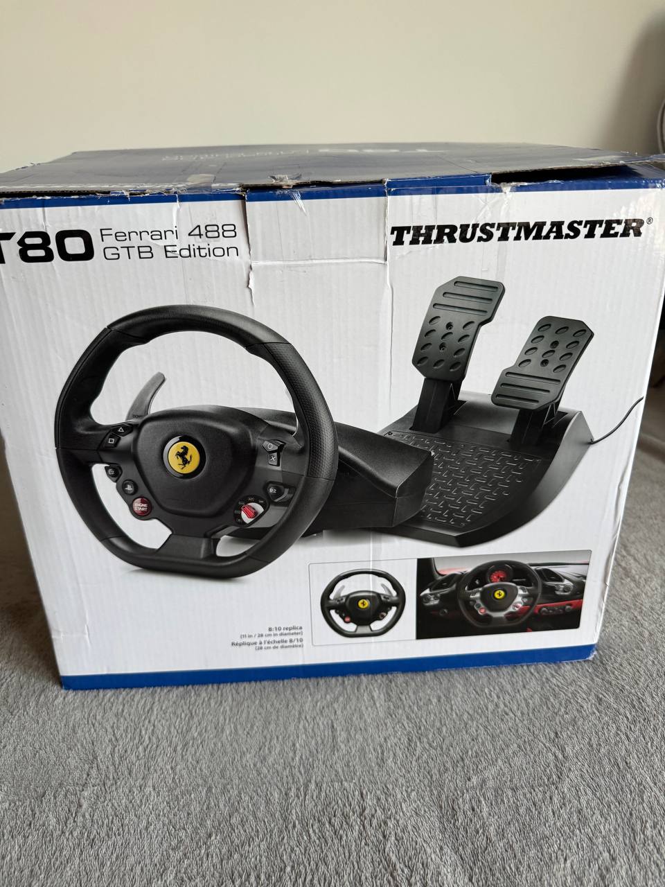Продам руль Thrustmaster Ferrari T80 488 GTB для гоночных симуляторов. Подходит для PC, PS5 и PS4. 1