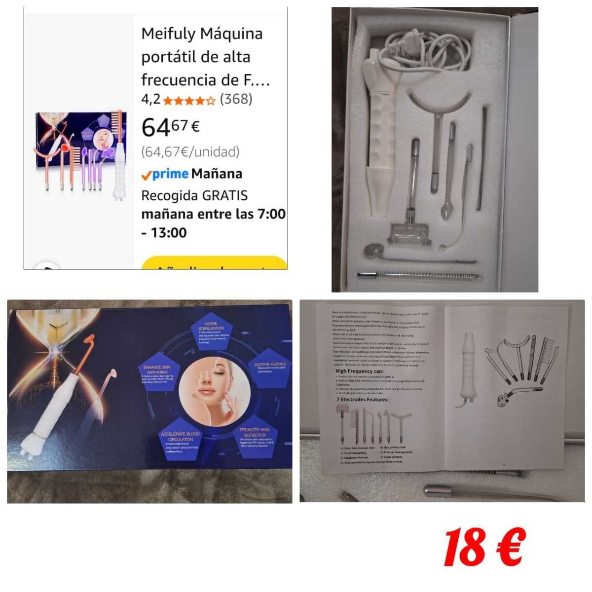 Продам Дарсонваль. Практически новый. 18 евро. Аликанте 1