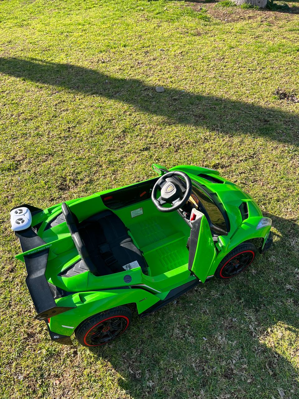 Электрическая машина Lamborghini, для детей 3-6 лет, пульт, зарядка, ремни безопасности, музыка 4