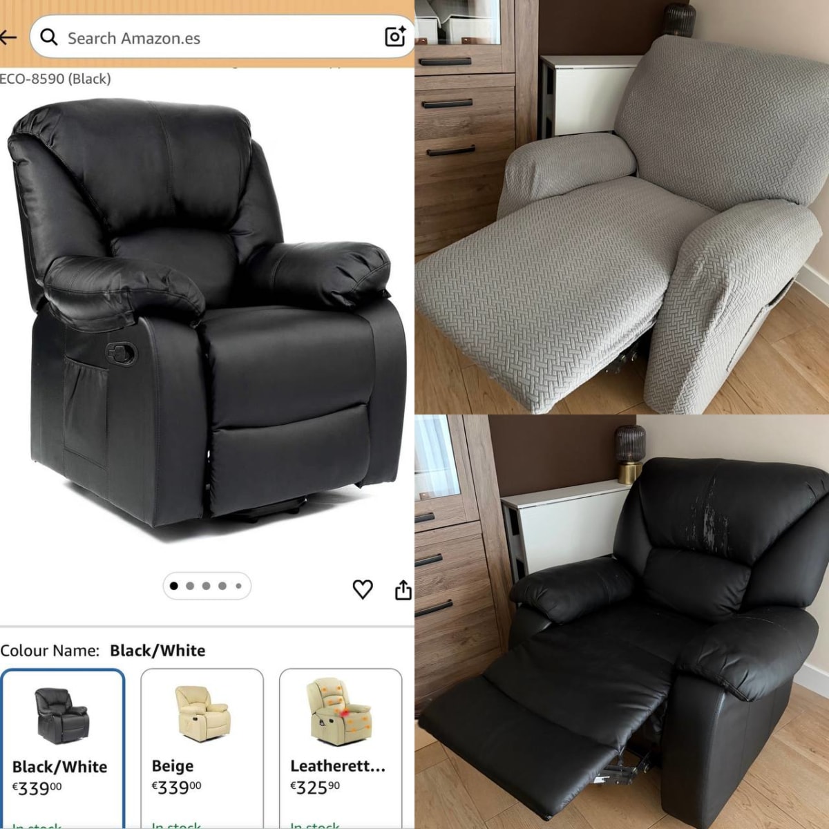 Продам массажное кресло-реклайнер ECO-DE Monaco + чехол (140€) 1