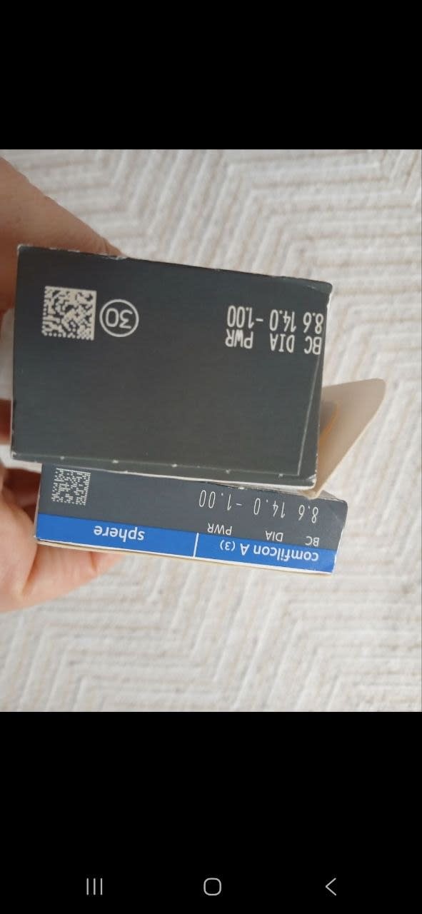Продам многоразовые линзы (новые ,запечатанные) -1 2