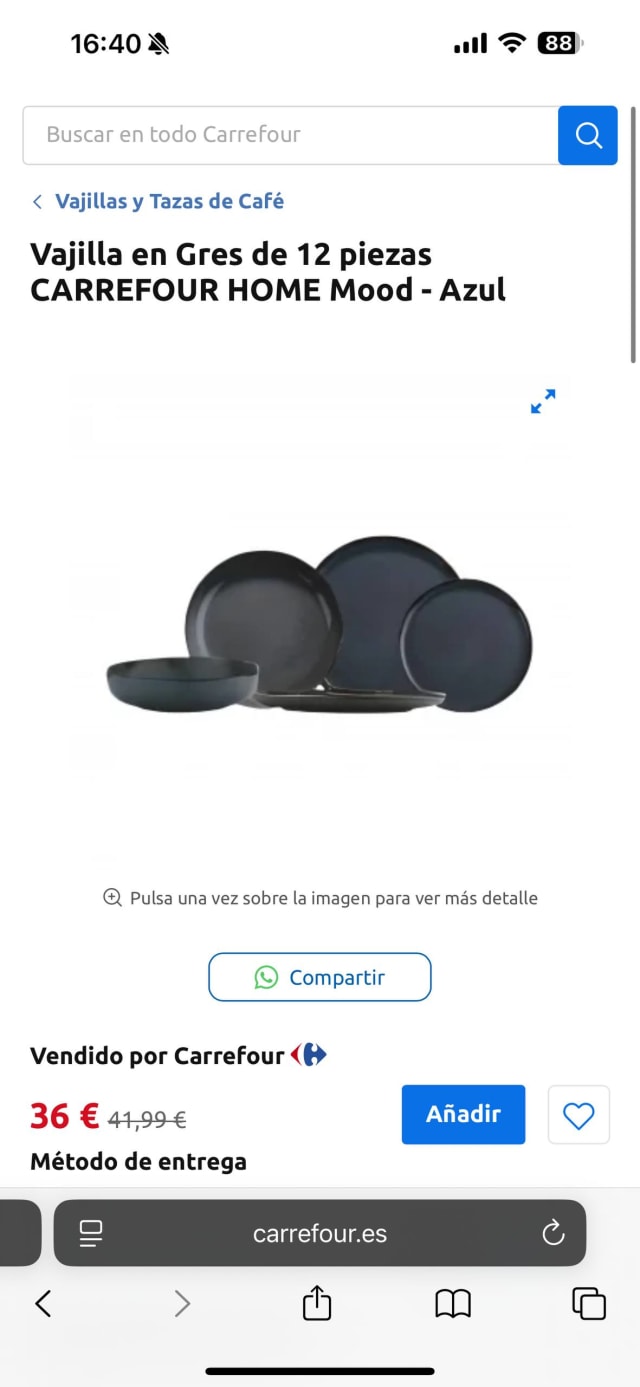 Продам набор посуды 12 предметов, 4 platos llanos (27cm), 4 platos hondos (20cm) y 4 platos de postr
