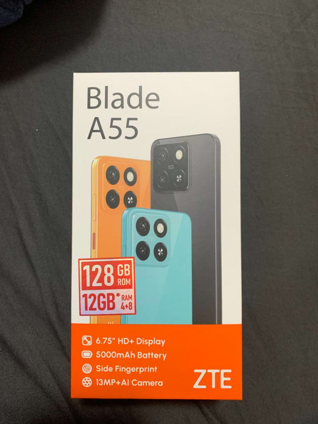 Blade A55 полу новый телефон, состояние хорошое, телефону 2 месяца цена 45 евро