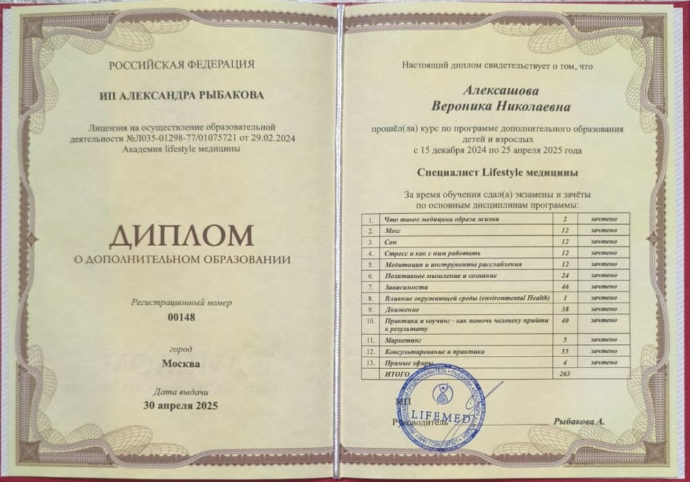 Нутрициолог ( для взрослых и детей) 