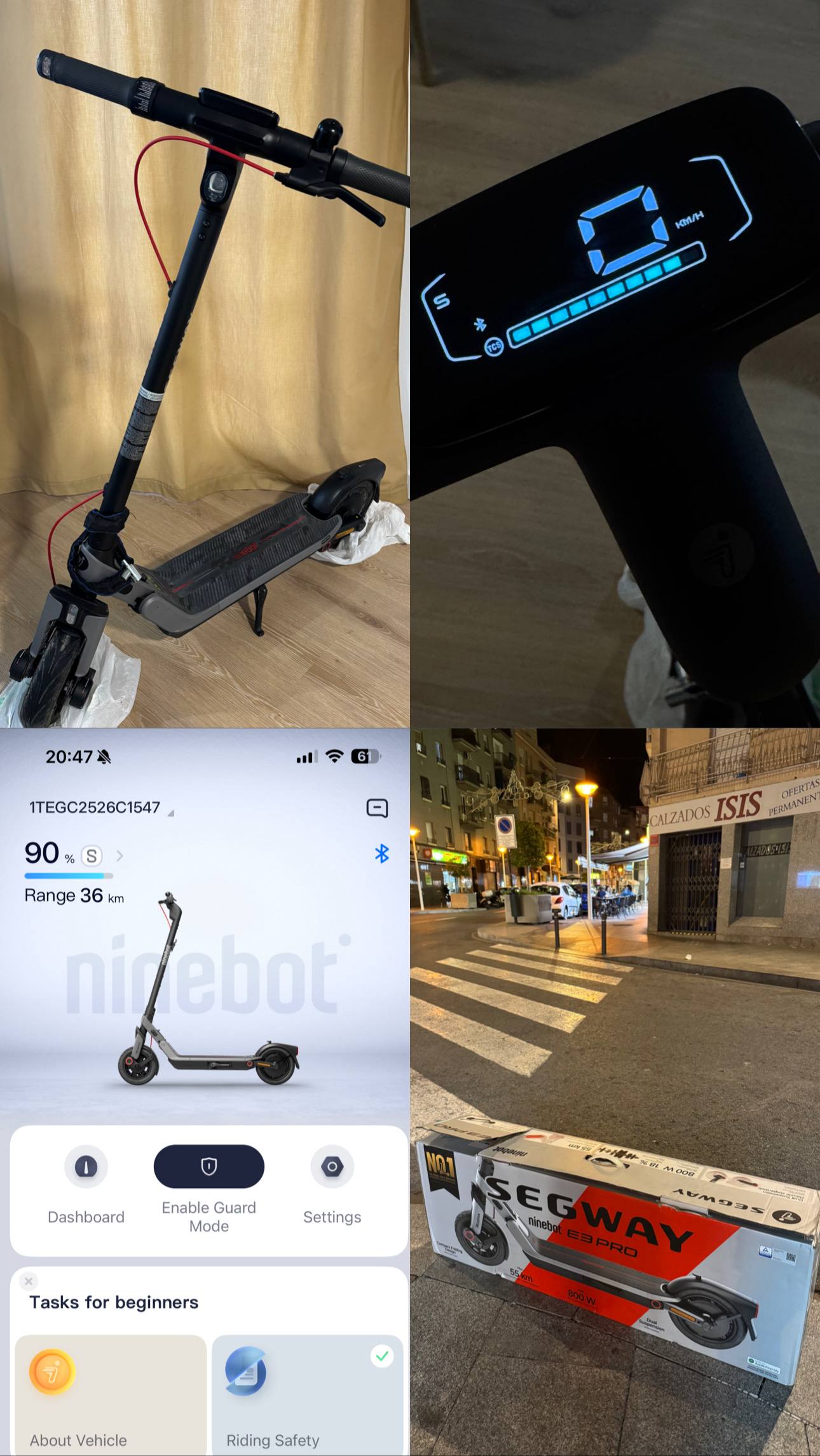 Электросамокат Segway Ninebot E3 Pro. Есть действующая гарантия от Декатлона. Коробка не сохранилась