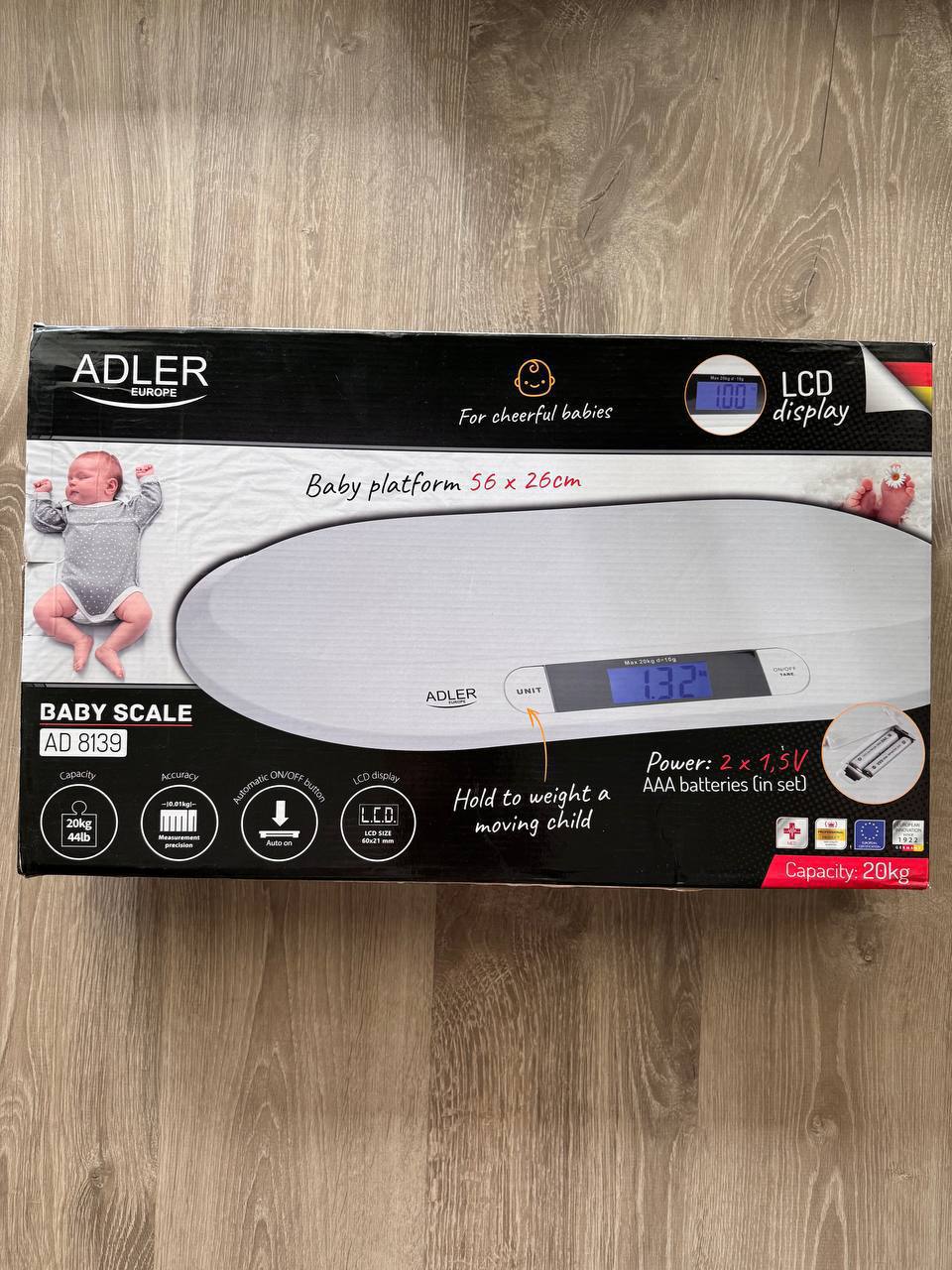 Ваги для новонароджених Adler (до 20кг). Стан нових. Alicante, San Juan. 20€