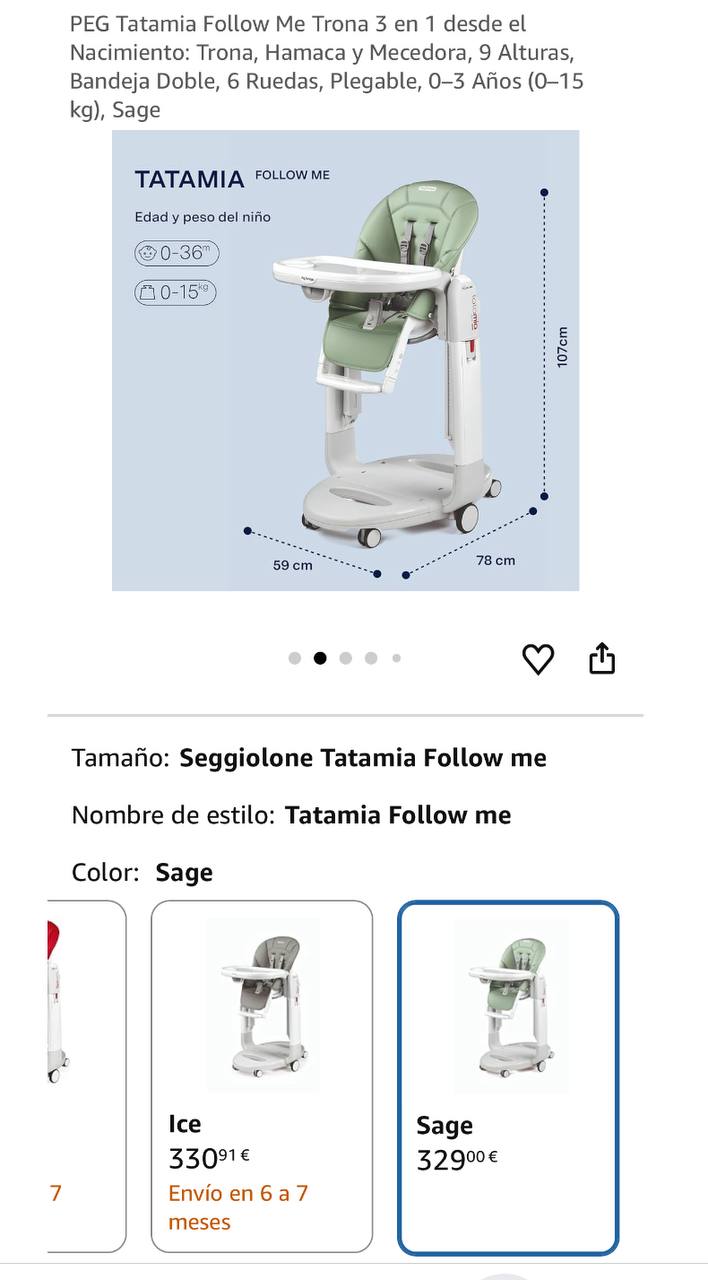 Продам стул Peg Perego Tatamia Follow Me 