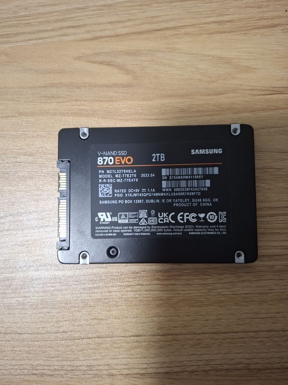 Продам новый SSD Samsung 870 EVO на 2TB 2