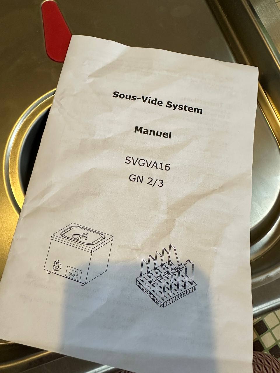 Профессиональный Sous Vide SVGVA16 GN 2/3 — состояние нового