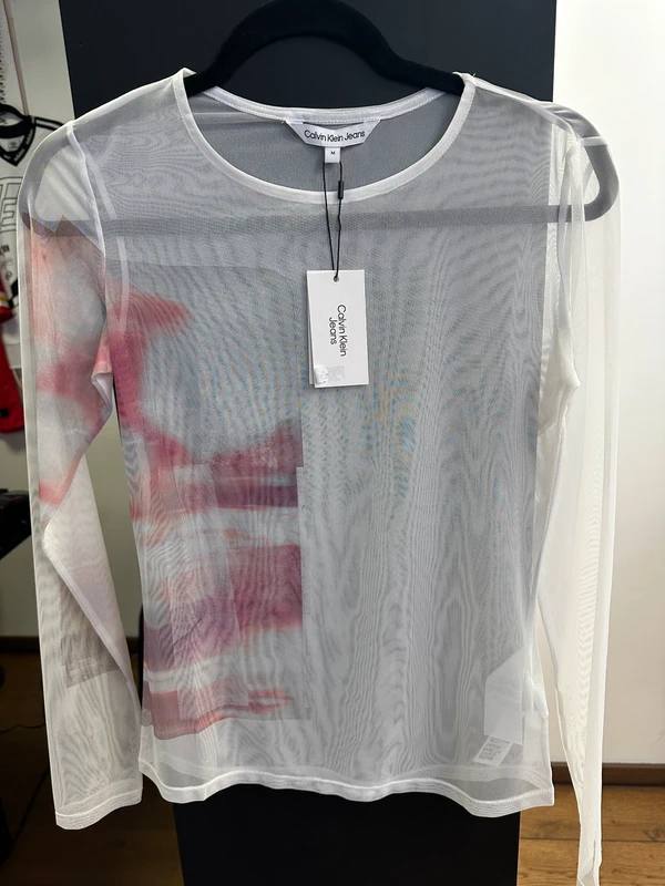 🔥Лонгслив из сетки Calvin Klein Jeans – новый, с бирками. Оригинал 