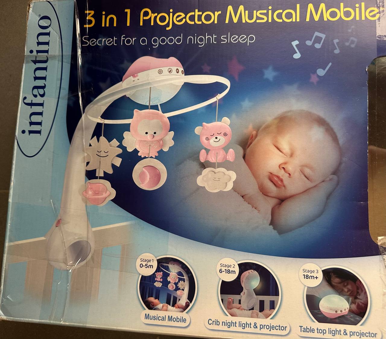 Продам музыкальный мобиль-проектор Infantino 3 в 1