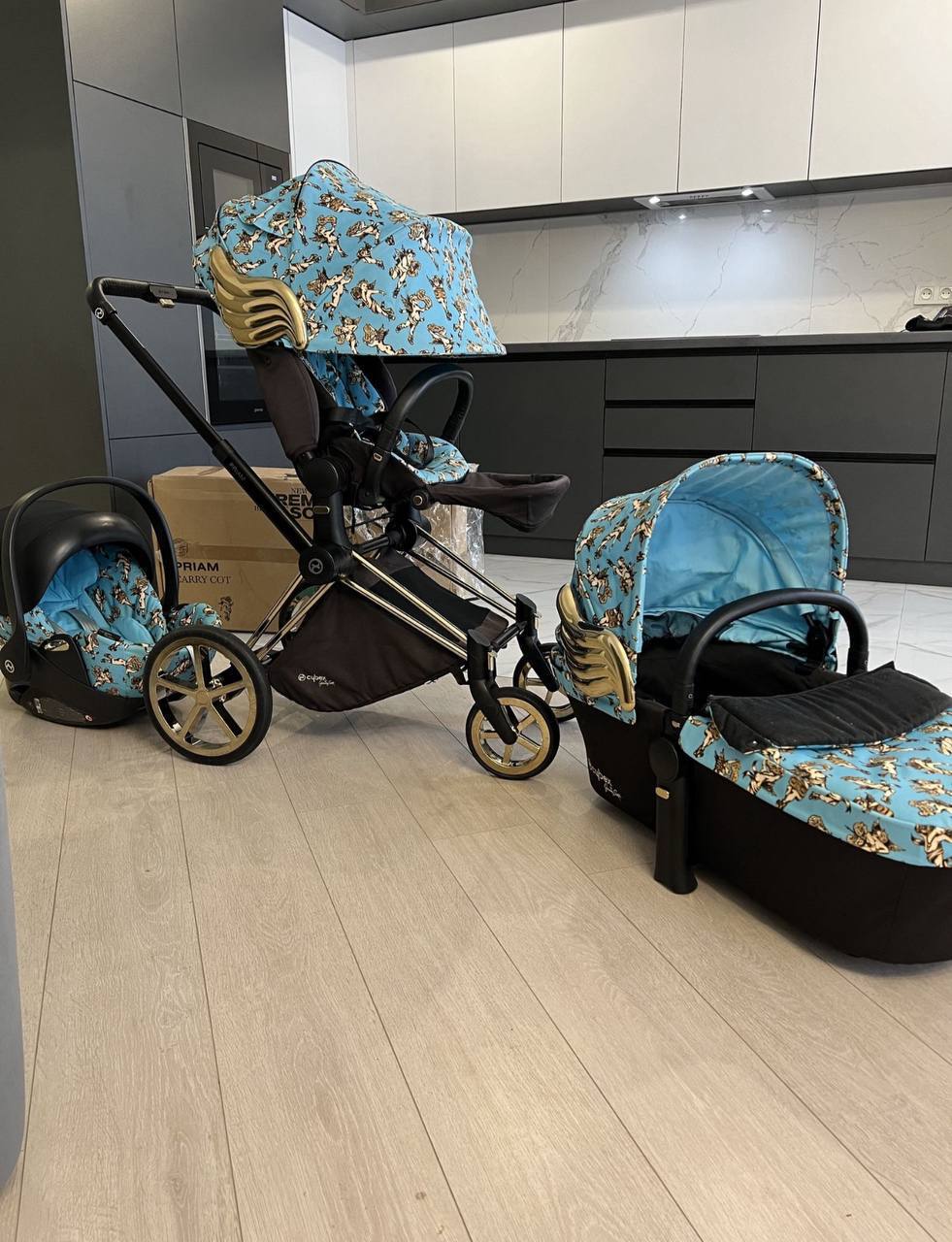 Коляска cybex Priam by Jeremy Scott 3-в-1