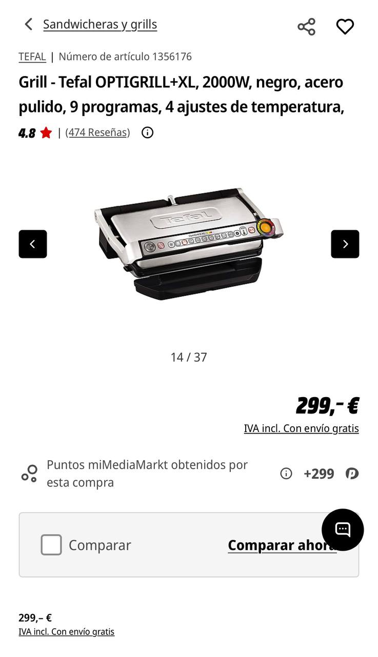Продам электрогриль Tefal OptiGrill+ XL. 3