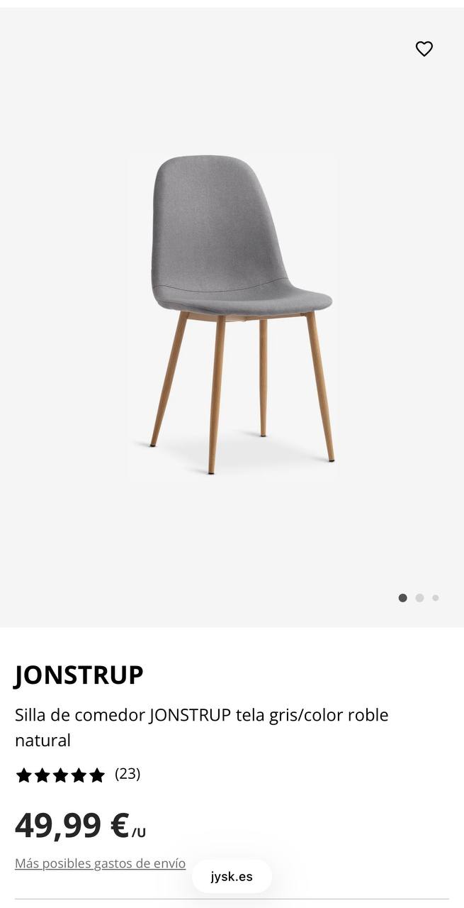Продам комплект из двух стульев Jysk Jonstrup. В хорошем состоянии. Цена - 35 евро за два стула. Рай