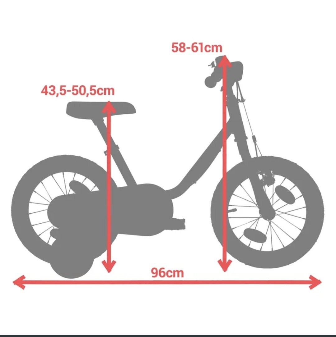 Детский велосипед Btwin100, 14 дюймов, Arctic White 3-4.5 года. 50евро, Аликанте 2