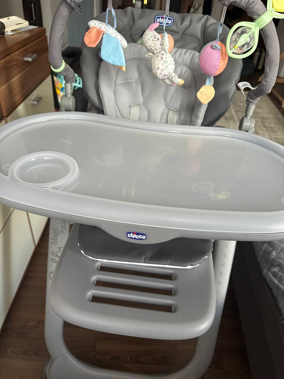 Продаётся стульчик для кормления Chicco Polly Magic Relax Graphite 2