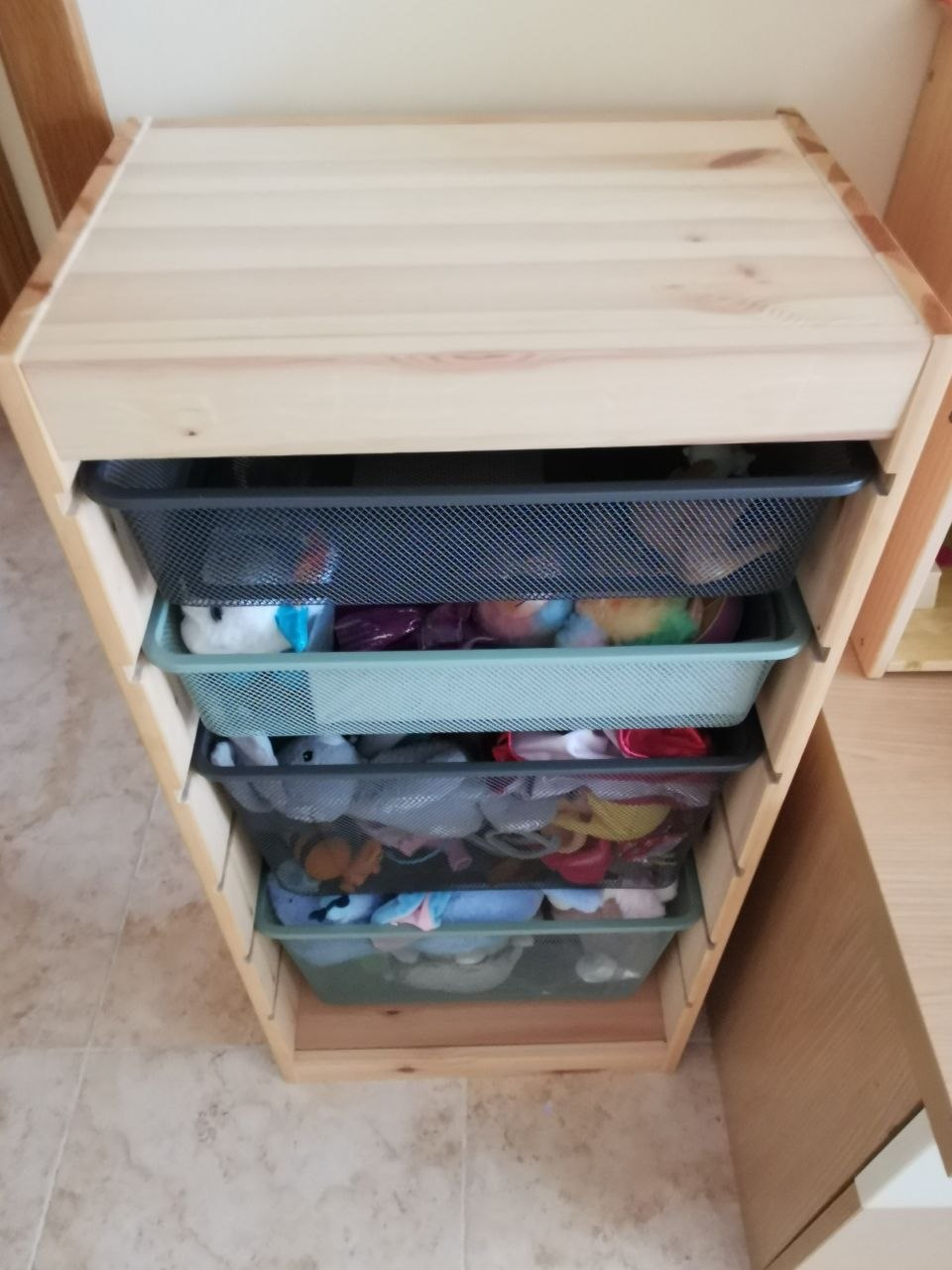 Стеллаж Trofast IKEA (сосна) с ящиками 2