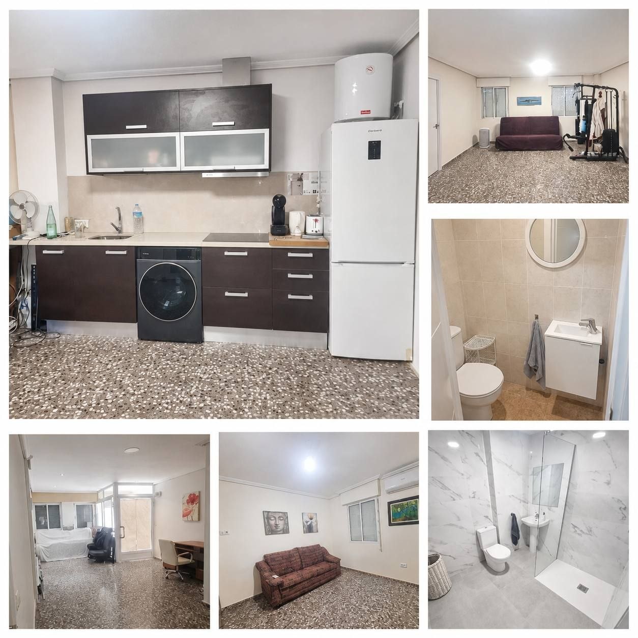 Продажа  в El Campello, 90м2, зал 40м2, 2 комн, 2 санузла, бахо, свой вход, 1км до моря, 115т 665577
