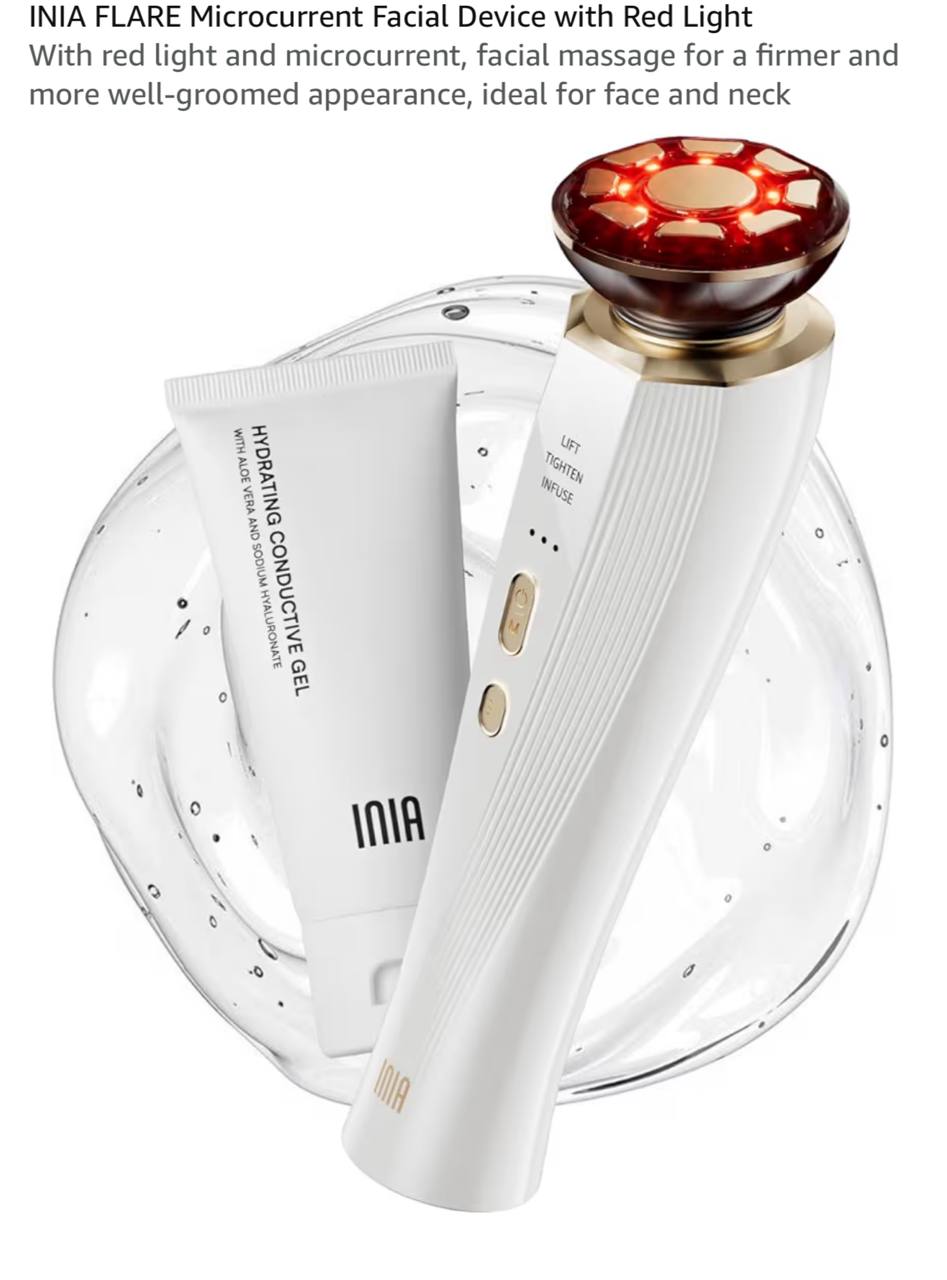 INIA FLARE Microcurrent Facial Device with Red Light, новый, запечатанный. Район Бенидорма. 85 евро 3