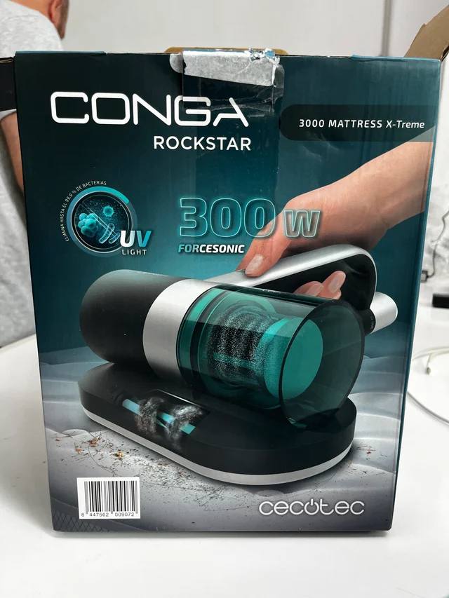Cecotec Conga Rockstar 300W UV Aspirador Colchones, как новый пару раз пользовался, цена 25 евро 2