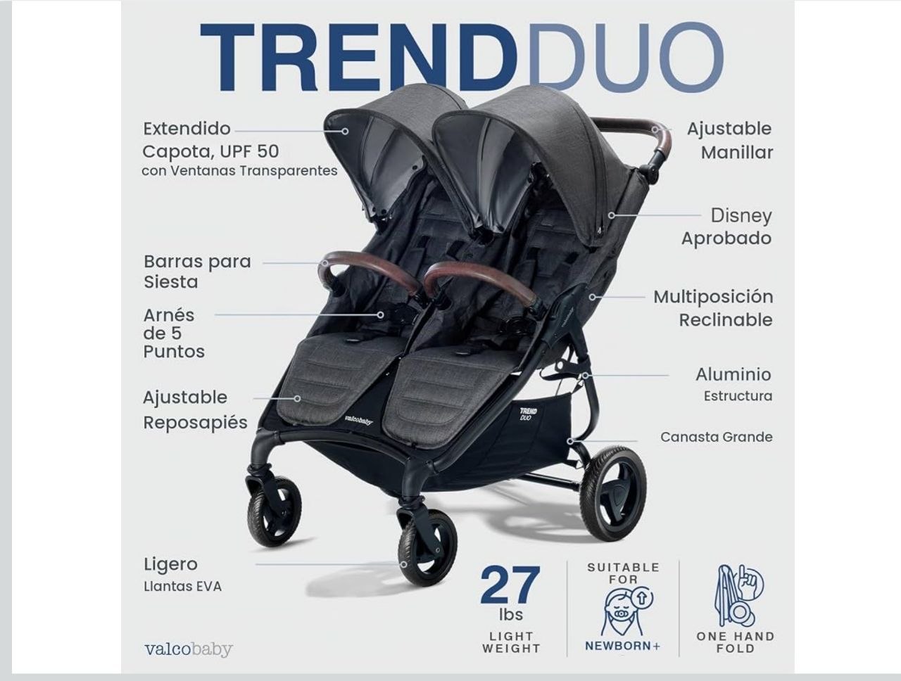 Пролам коляску для двойни/ погодок valcobaby trend duo . Можно использовать с 0. Кресла регулируются