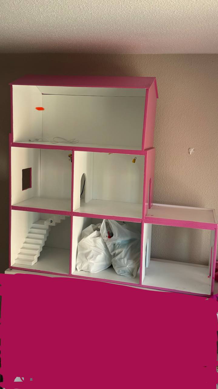 🏡 Большой кукольный домик ручной работы с подсветкой.
