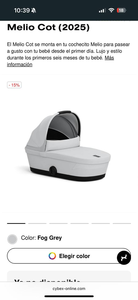 Люлька Cybex Melio cot 2025. После одного ребенка, использовалась 4 месяца. 70€ Мучависта 2