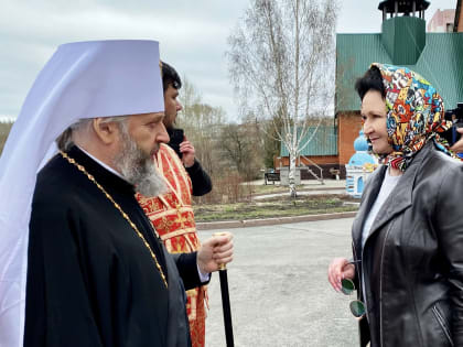 Митрополит Кемеровский и Прокопьевский Аристарх провёл богослужение в Березовском