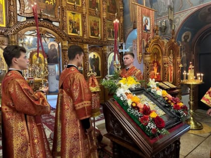 Епископ Владимир совершил всенощное бдение в канун престольного праздника Ильинского храма