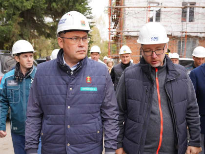 Ремонт Юргинской городской больницы: губернатор проверяет ход работ