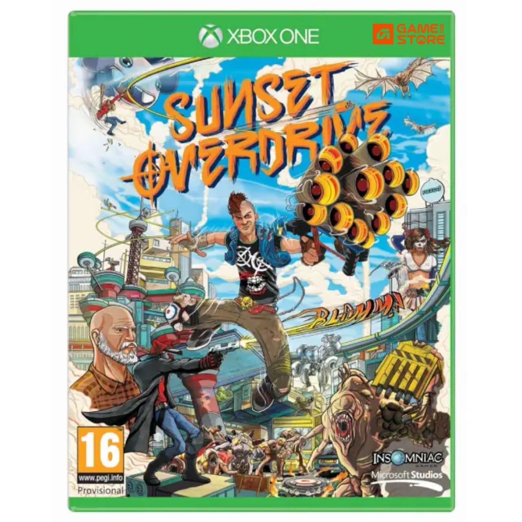 Sunset Overdrive Xbox One used game cover, Action Adventure Xbox One, Best Open World Games Xbox One