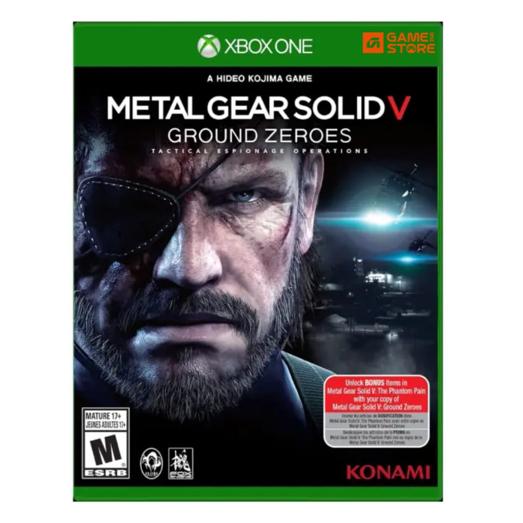 Metal Gear Solid V Ground Zeroes Xbox One used game cover, MGSV Ground Zeroes, Best Story Games Xbox One
