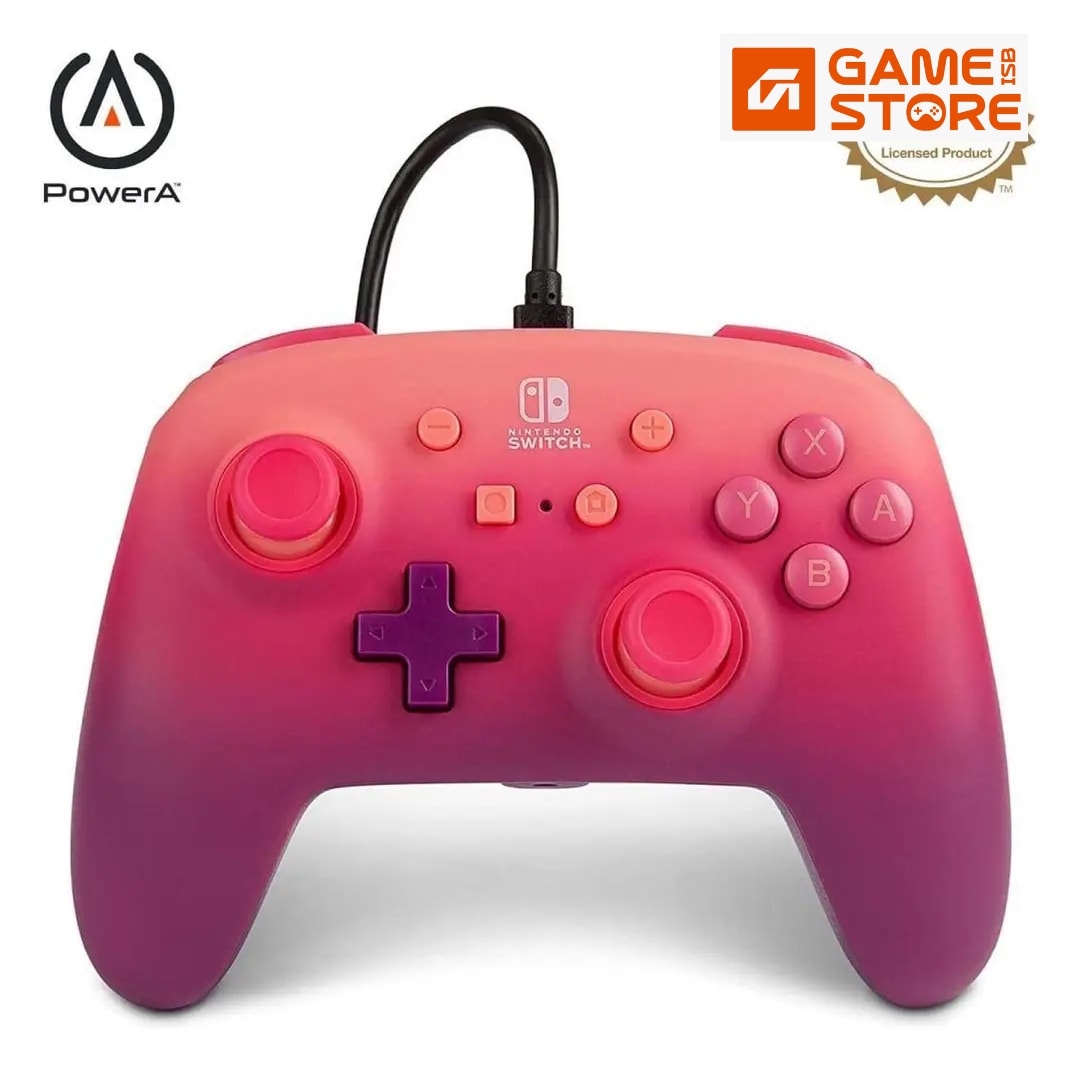 powera-enhanced-wired-controller-for-nintendo-switch-oled-model-nintendo-switch-and-nintendo-switch-lite-fuchsia-fantasy-gamepad-game-controller-wired-controller-officially-licensed