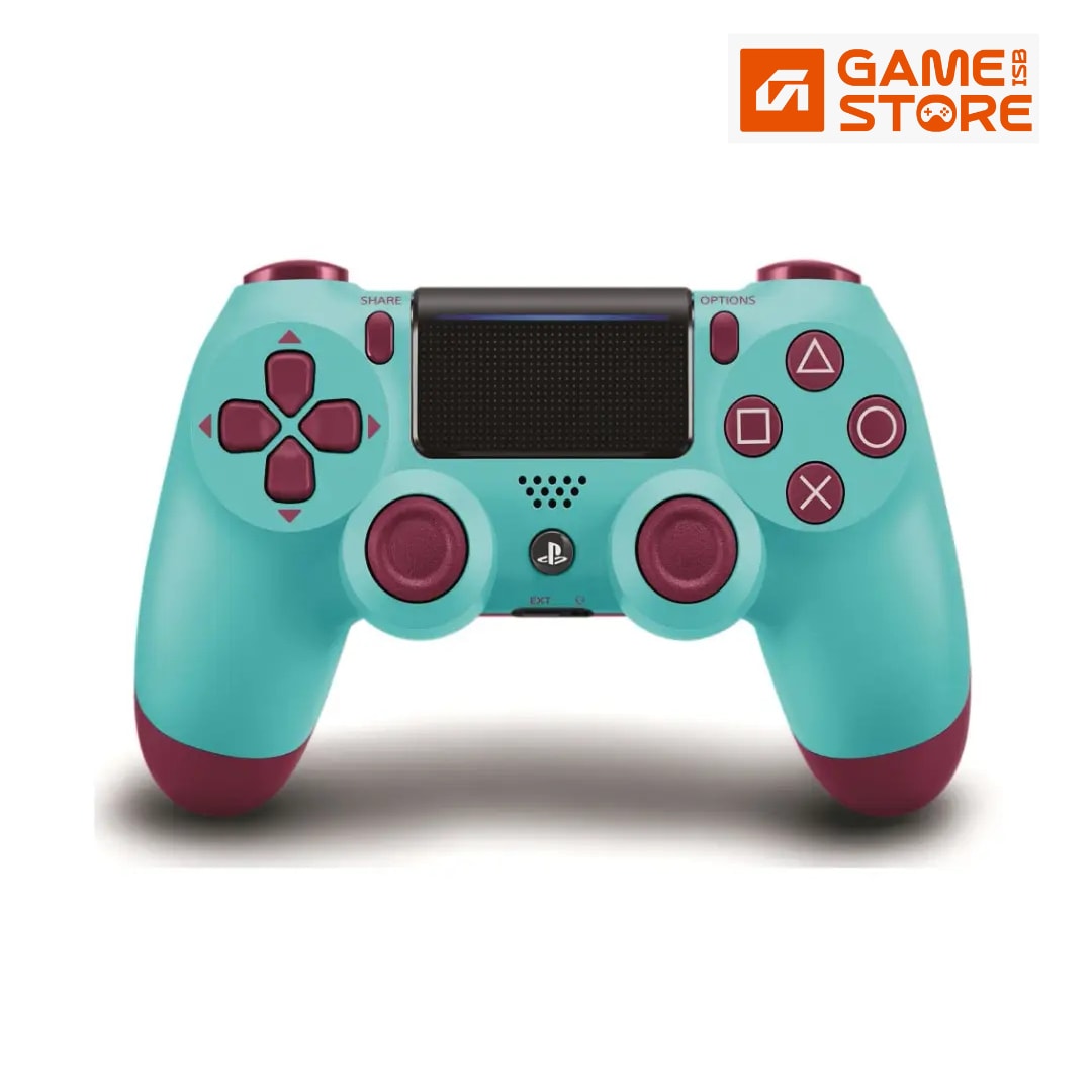 1. DualShock 4 Berry Blue PS4 wireless controller front view