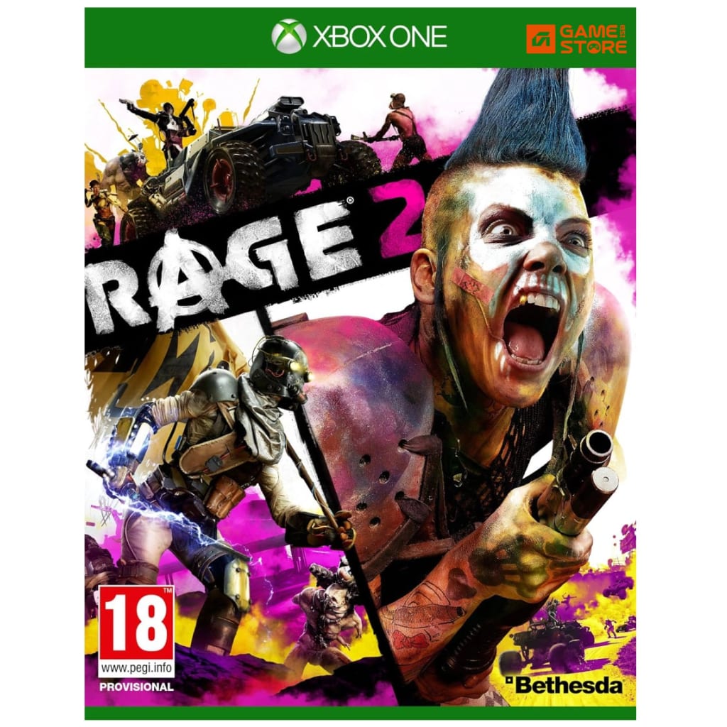 Rage 2 Xbox One game case used copy front cover