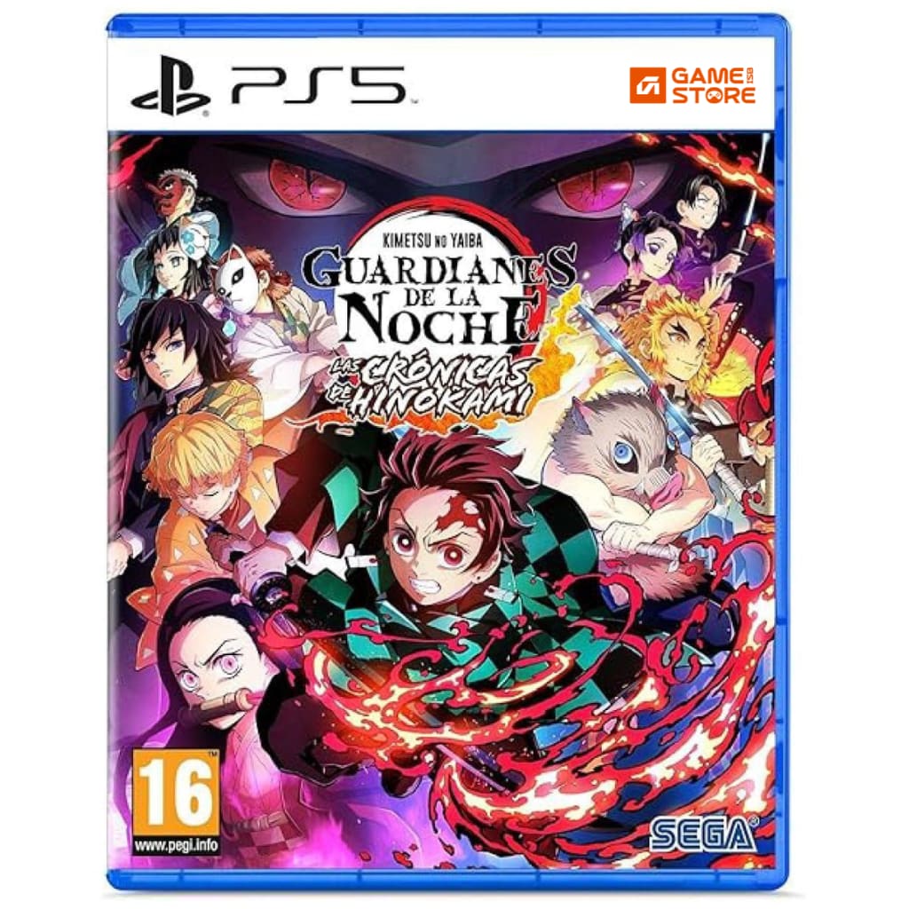 Demon Slayer The Hinokami Chronicles PS5 game cover showing Tanjiro in battle - Demon Slayer PS5 Anime Fighting Game