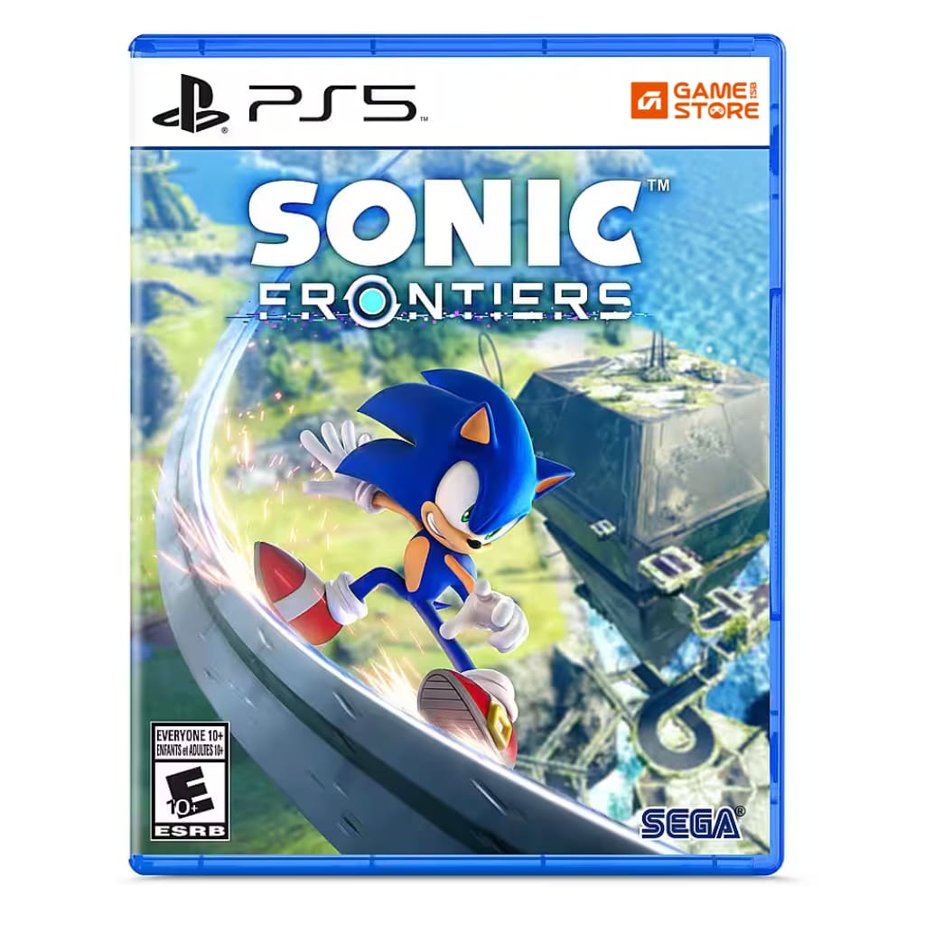 Sonic Frontiers PS5 game cover showing Sonic running across Starfall Islands – open-world Sonic adventure game at best PS5 games price in Pakistan