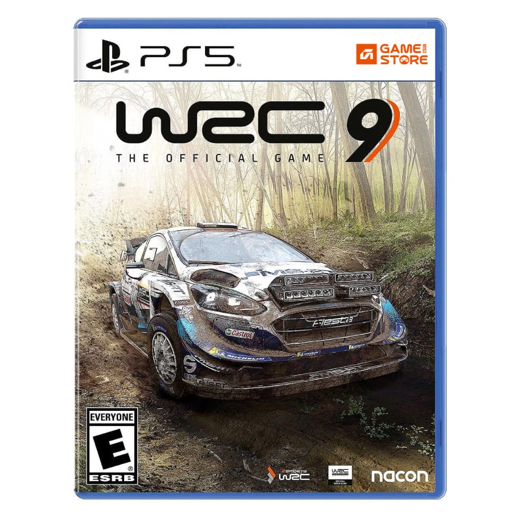 WRC 9 PS5 game box front cover