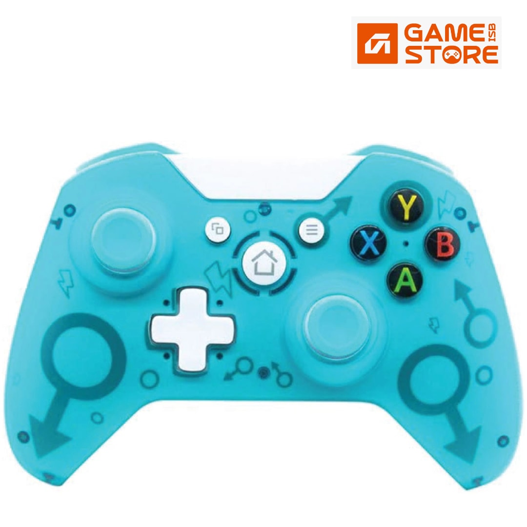 N1 Wireless USB Controller Teal front view PC PS3