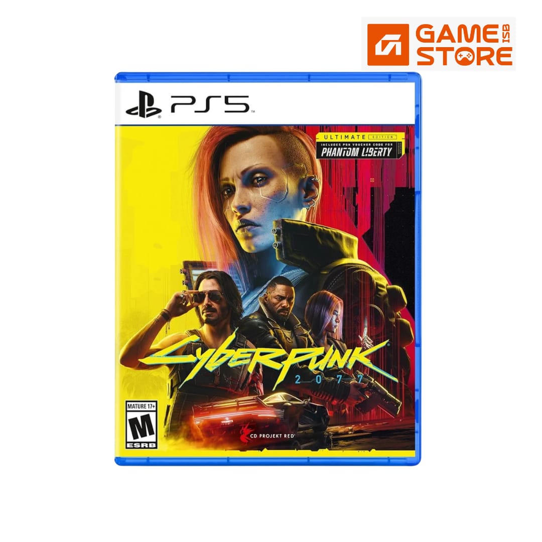 Cyberpunk 2077 Ultimate Edition PS5 used disc front cover