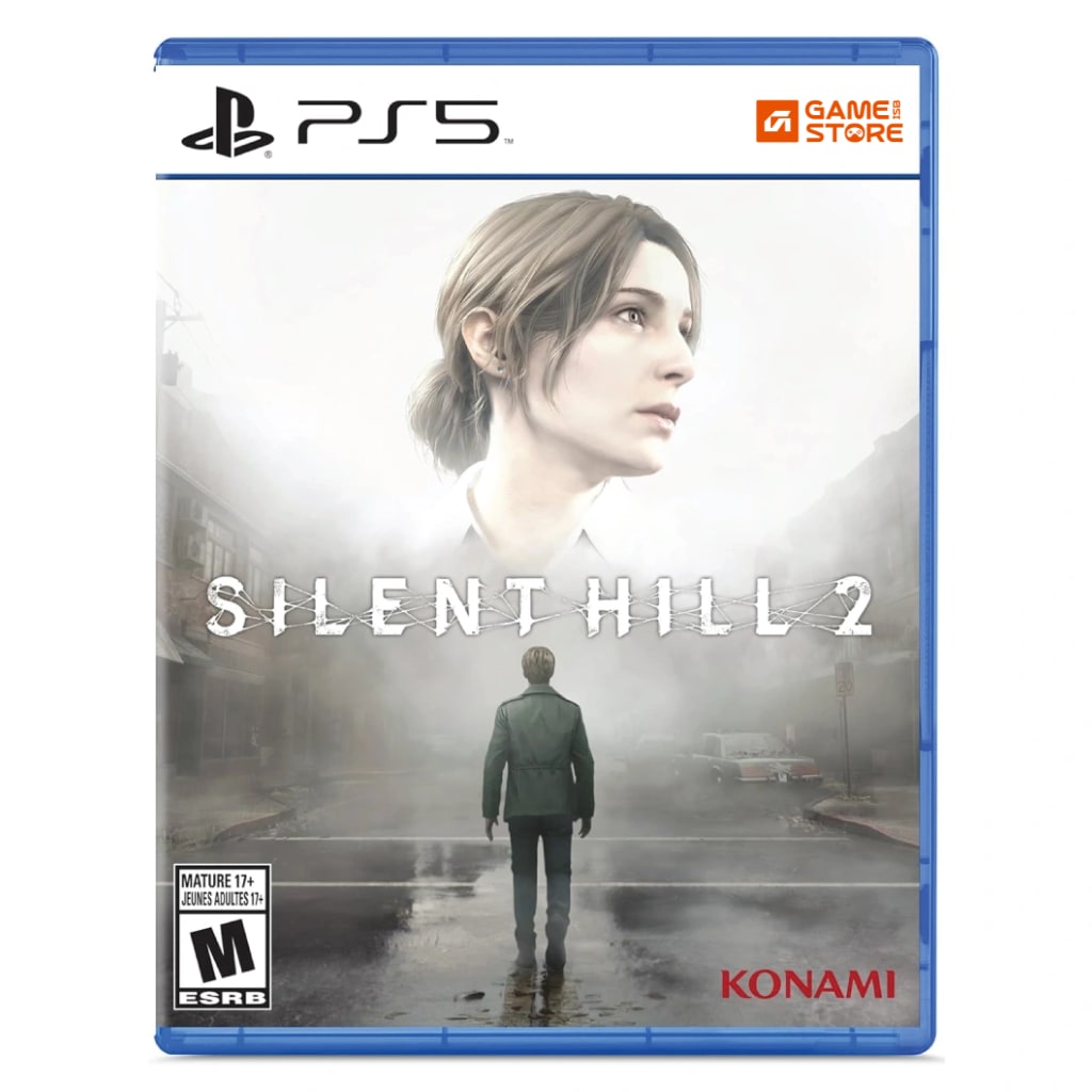 Silent Hill 2 PS5 game cover showing James Sunderland in the foggy town - Silent Hill 2 Remake PS5 horror game Pakistan
