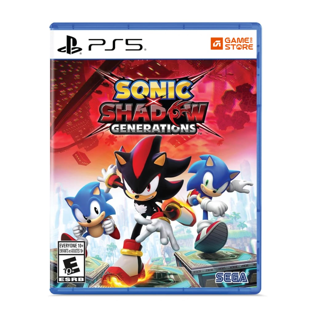 Sonic X Shadow Generations PS5 game cover showing Sonic and Shadow running together - Sonic Shadow Generations PS5 Pakistan