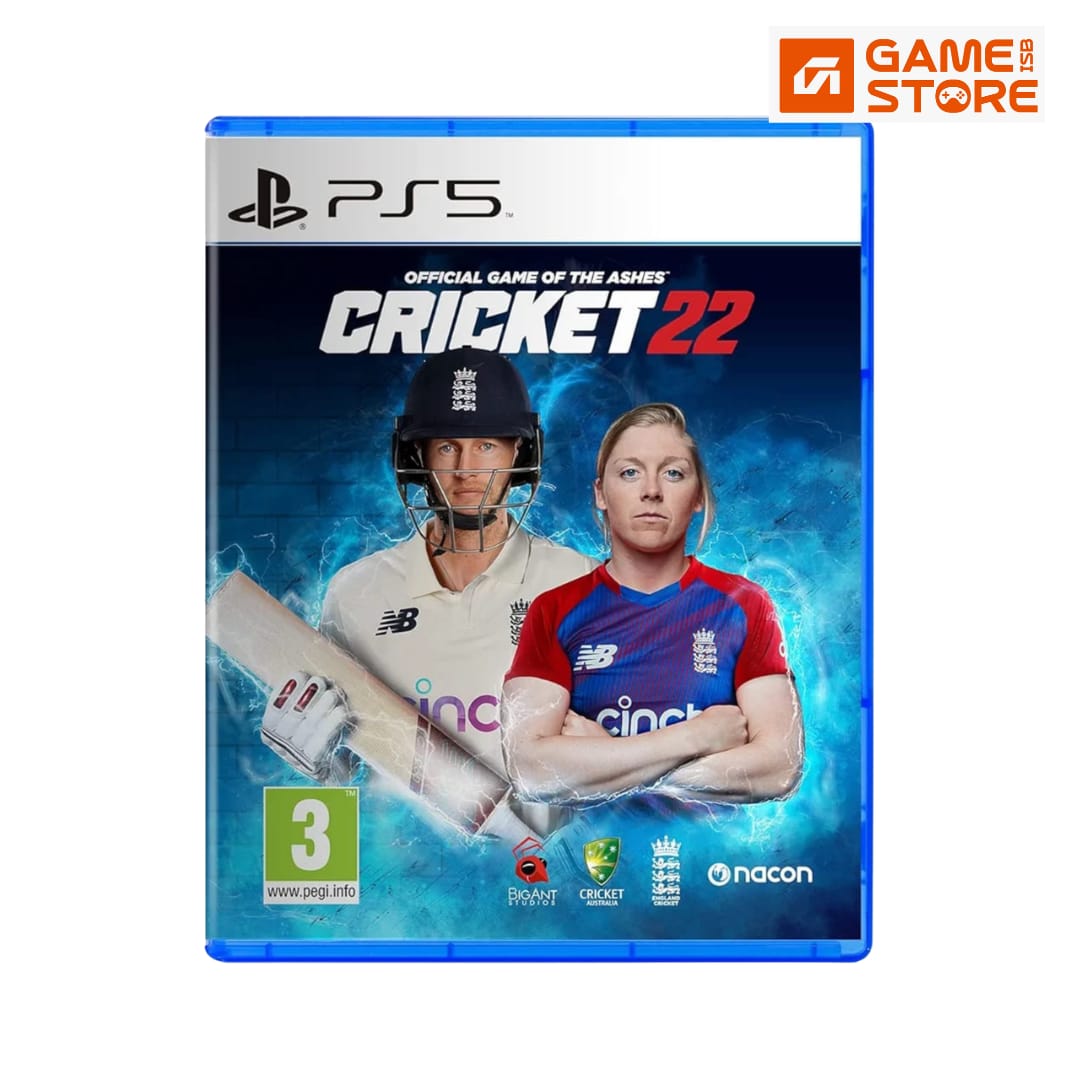 Cricket 22 PS5 game cover front disc case