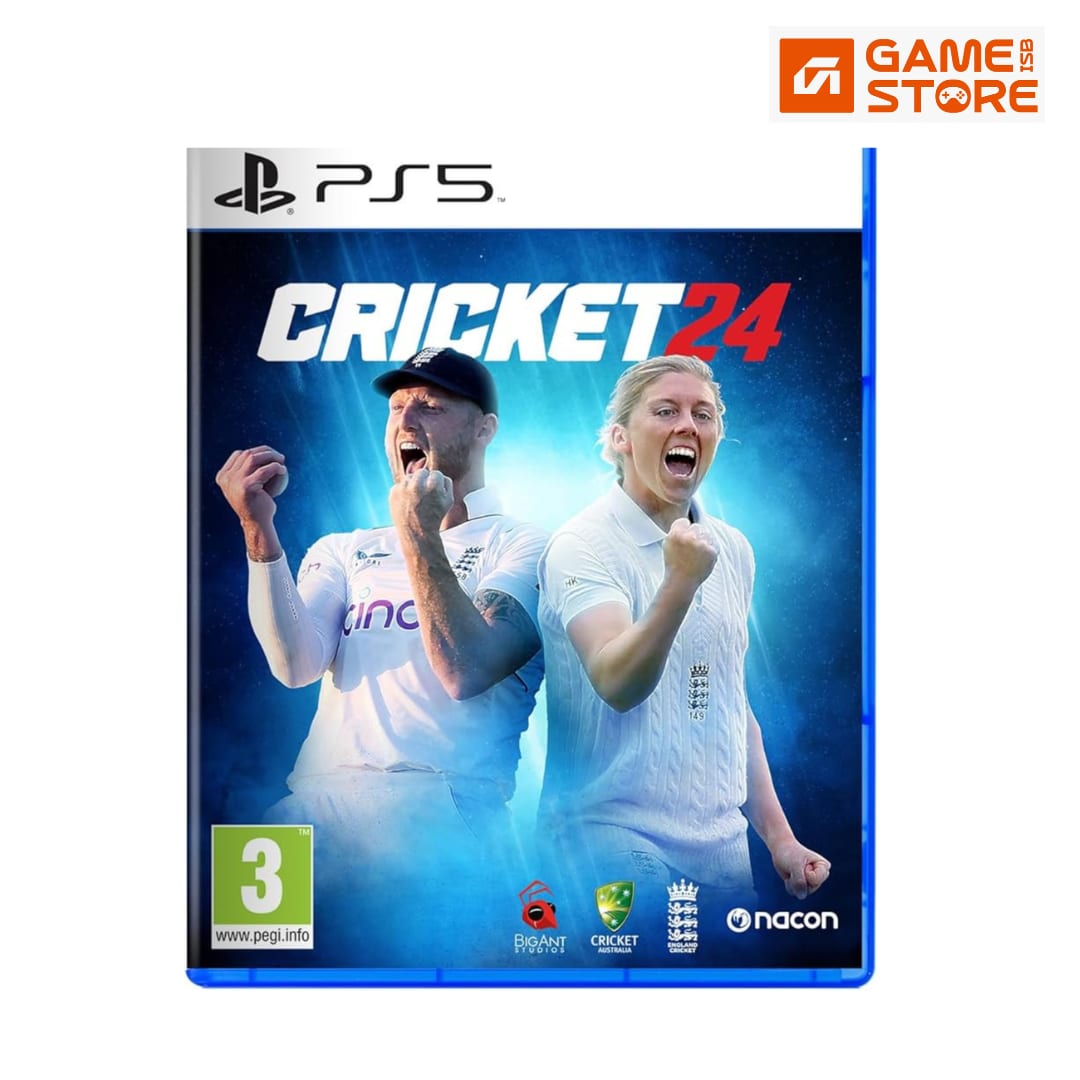 Cricket 24 PS5 game cover front disc case Ashes