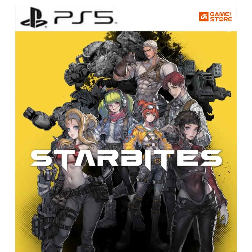 STARBITES PS5 digital game cover art showing Starbites sci-fi RPG game on desert planet Bitter