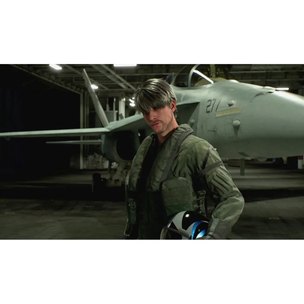 Ace Combat 8 Wings of Theve PS5 pre-order digital game showing Ace Combat 8 flight combat game over city of Theve