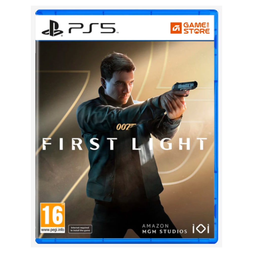 007 First Light PS5 game cover, James Bond 007 Game Standard Edition for PlayStation 5