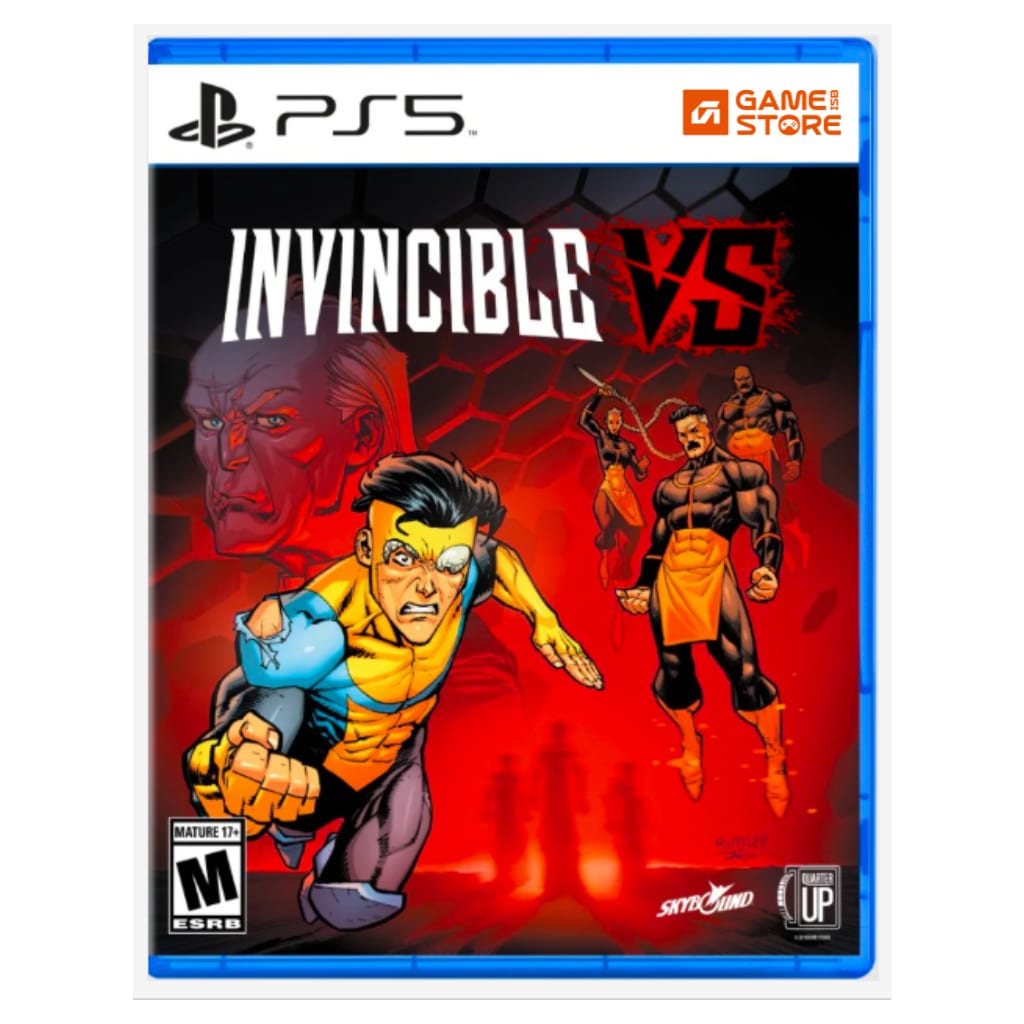 Invincible VS PS5 GameStop Exclusive game cover, Superhero Fighting Game for PlayStation 5
