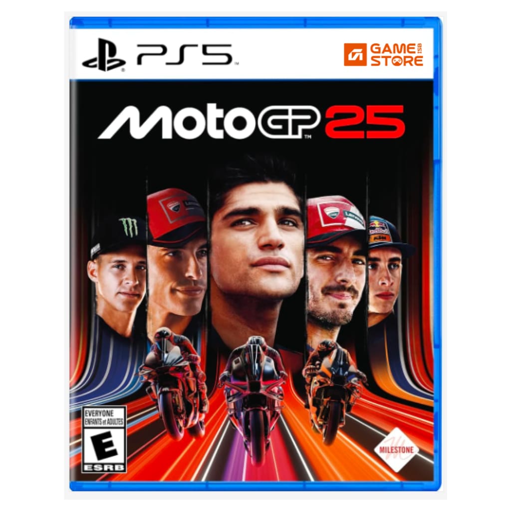 MotoGP 25 PS5 game cover showing official 2025 motorcycle racing game for PlayStation 5 - MotoGP 25 Game