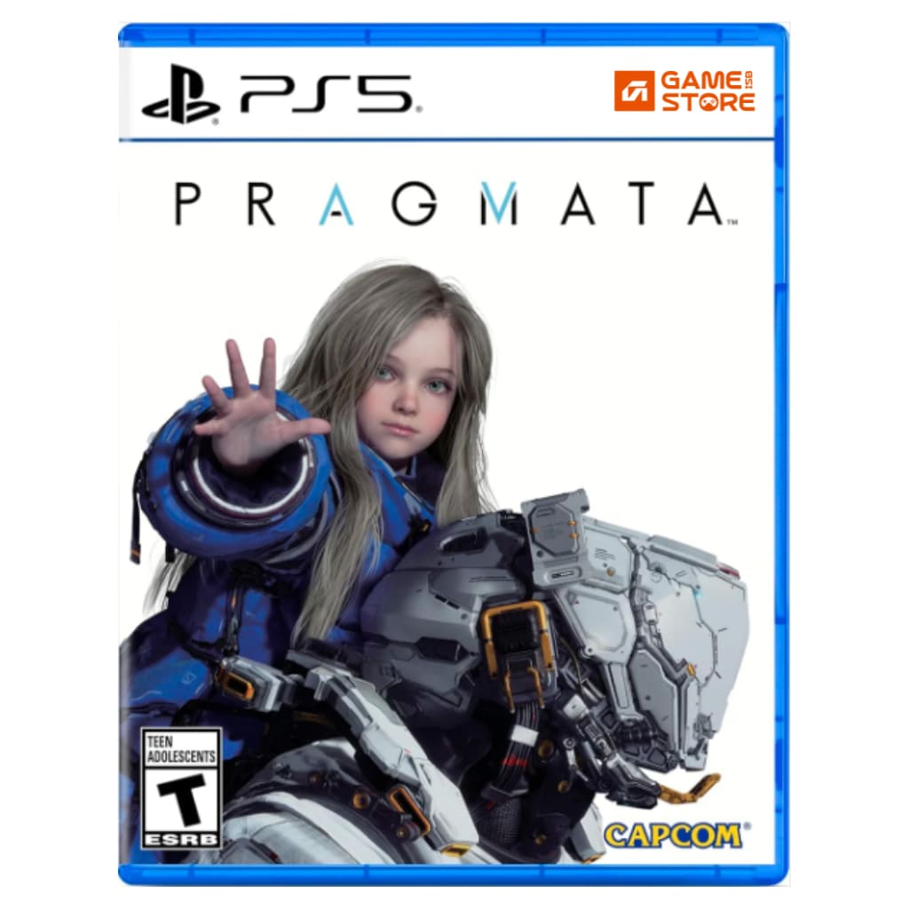 PRAGMATA PS5 game cover showing Capcom sci-fi action game for PlayStation 5 - PRAGMATA Game PS5